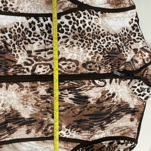dennis by DENNIS BASSO Animal Print Zip Up Jacket Size XS - Picture 6 of 7